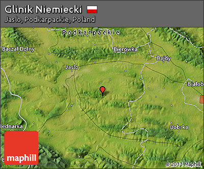 Satellite 3D Map of Glinik Niemiecki