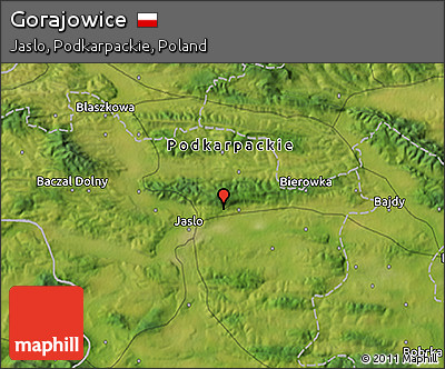 Satellite 3D Map of Gorajowice
