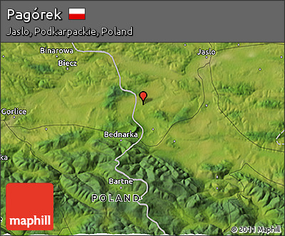 Satellite 3D Map of Pagórek