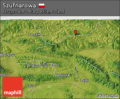 Satellite 3D Map of Szufnarowa