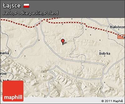 Shaded Relief 3D Map of Łajsce