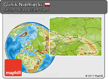 Physical Location Map of Glinik Niemiecki