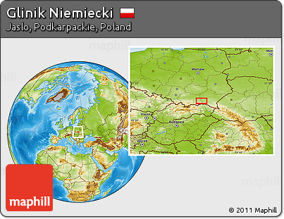 Physical Location Map of Glinik Niemiecki