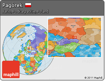 Political Location Map of Pagórek