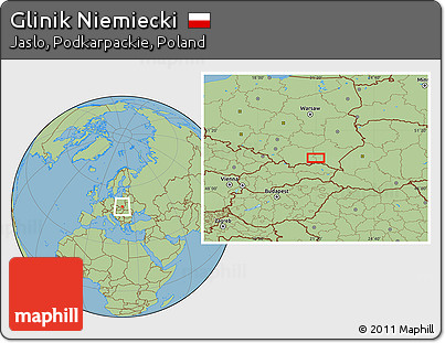 Savanna Style Location Map of Glinik Niemiecki