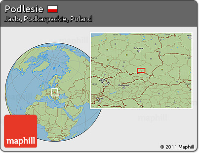 Savanna Style Location Map of Podlesie