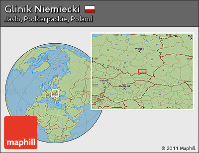 Savanna Style Location Map of Glinik Niemiecki