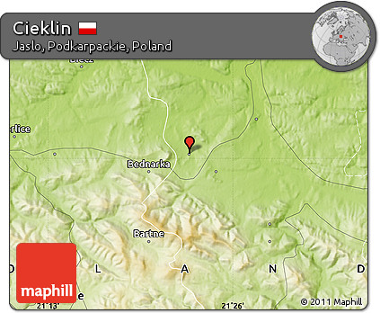 Physical Map of Cieklin