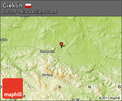 Physical Map of Cieklin