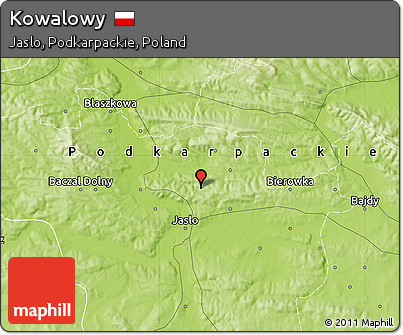 Physical Map of Kowalowy