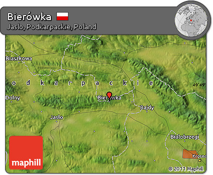 Satellite Map of Bierówka