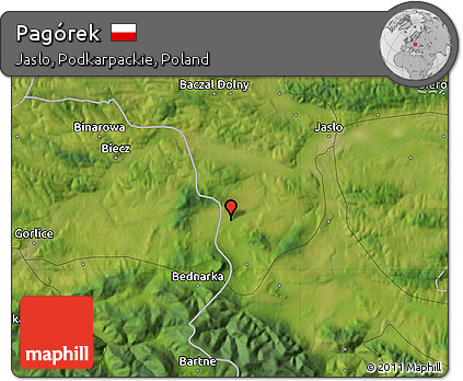 Satellite Map of Pagórek