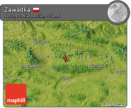 Satellite Map of Zawadka