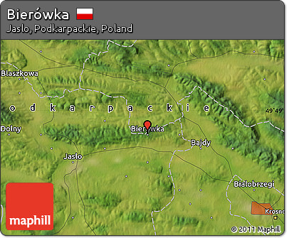 Satellite Map of Bierówka