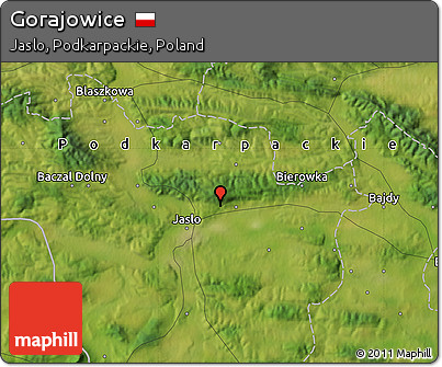 Satellite Map of Gorajowice