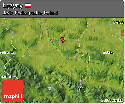 Satellite Map of Łężyny