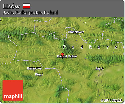 Satellite Map of Lisów