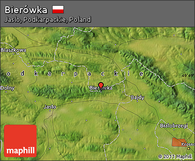 Satellite Map of Bierówka