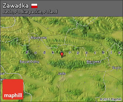 Satellite Map of Zawadka