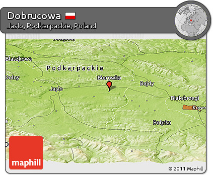 Physical Panoramic Map of Dobrucowa