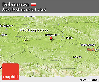 Physical Panoramic Map of Dobrucowa