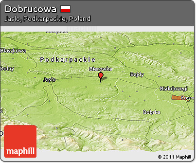 Physical Panoramic Map of Dobrucowa