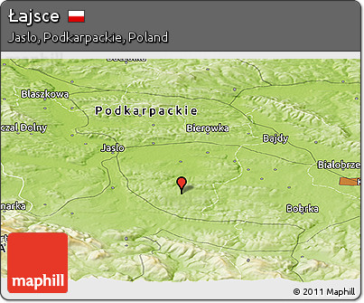 Physical Panoramic Map of Łajsce