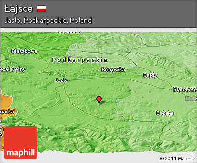 Political Panoramic Map of Łajsce