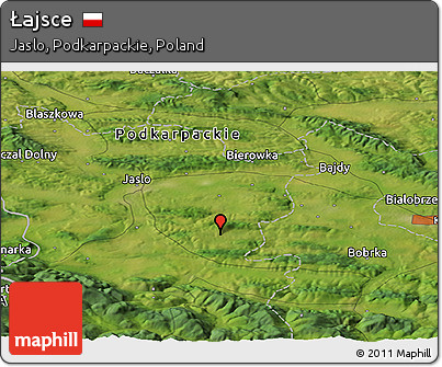 Satellite Panoramic Map of Łajsce