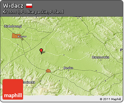 Physical 3D Map of Widacz