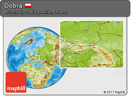Physical Location Map of Dobra