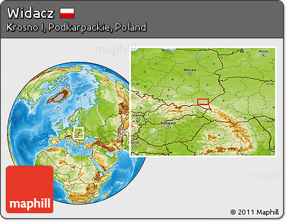 Physical Location Map of Widacz
