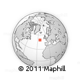 Outline Map of the Area around 49° 43' 37" N, 22° 52' 30" W, rectangular outline