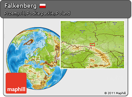 Physical Location Map of Falkenberg