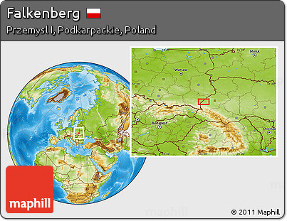 Physical Location Map of Falkenberg