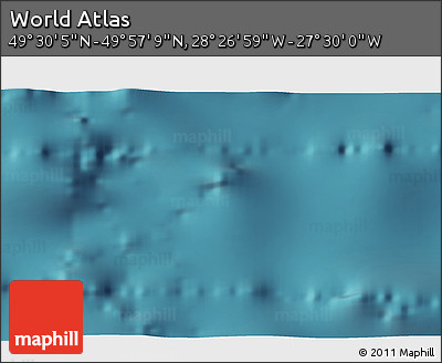 Satellite 3D Map of the Area around 49° 43' 37" N, 27° 58' 30" W