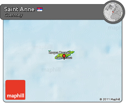 Physical 3D Map of Saint Anne
