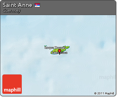Physical 3D Map of Saint Anne