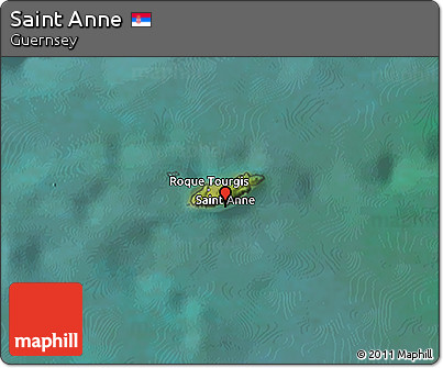 Satellite 3D Map of Saint Anne
