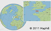 Savanna Style Location Map of Roque Tourgis