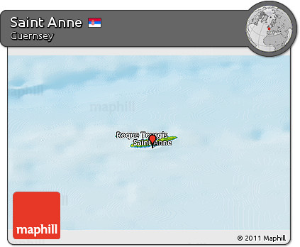 Physical Panoramic Map of Saint Anne