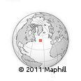 Outline Map of the Area around 49° 43' 37" N, 38° 10' 29" W, rectangular outline
