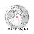 Outline Map of the Area around 49° 43' 37" N, 39° 1' 29" W, rectangular outline