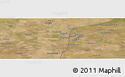 Satellite Panoramic Map of the area around 49° 43' 37" N, 46° 49' 30" E