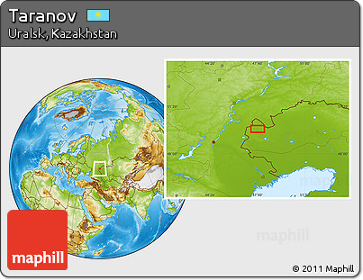Physical Location Map of Taranov