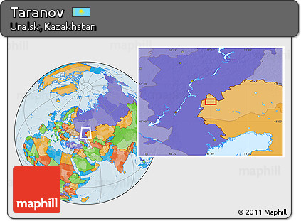 Political Location Map of Taranov