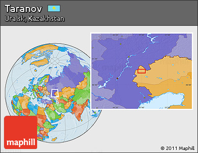 Political Location Map of Taranov