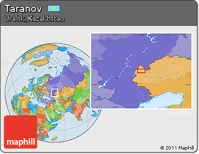 Political Location Map of Taranov