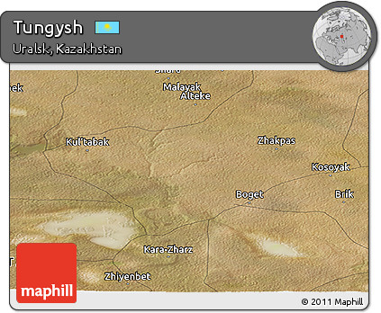 Satellite Panoramic Map of Tungysh