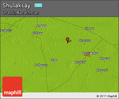 Physical 3D Map of Shulaksay